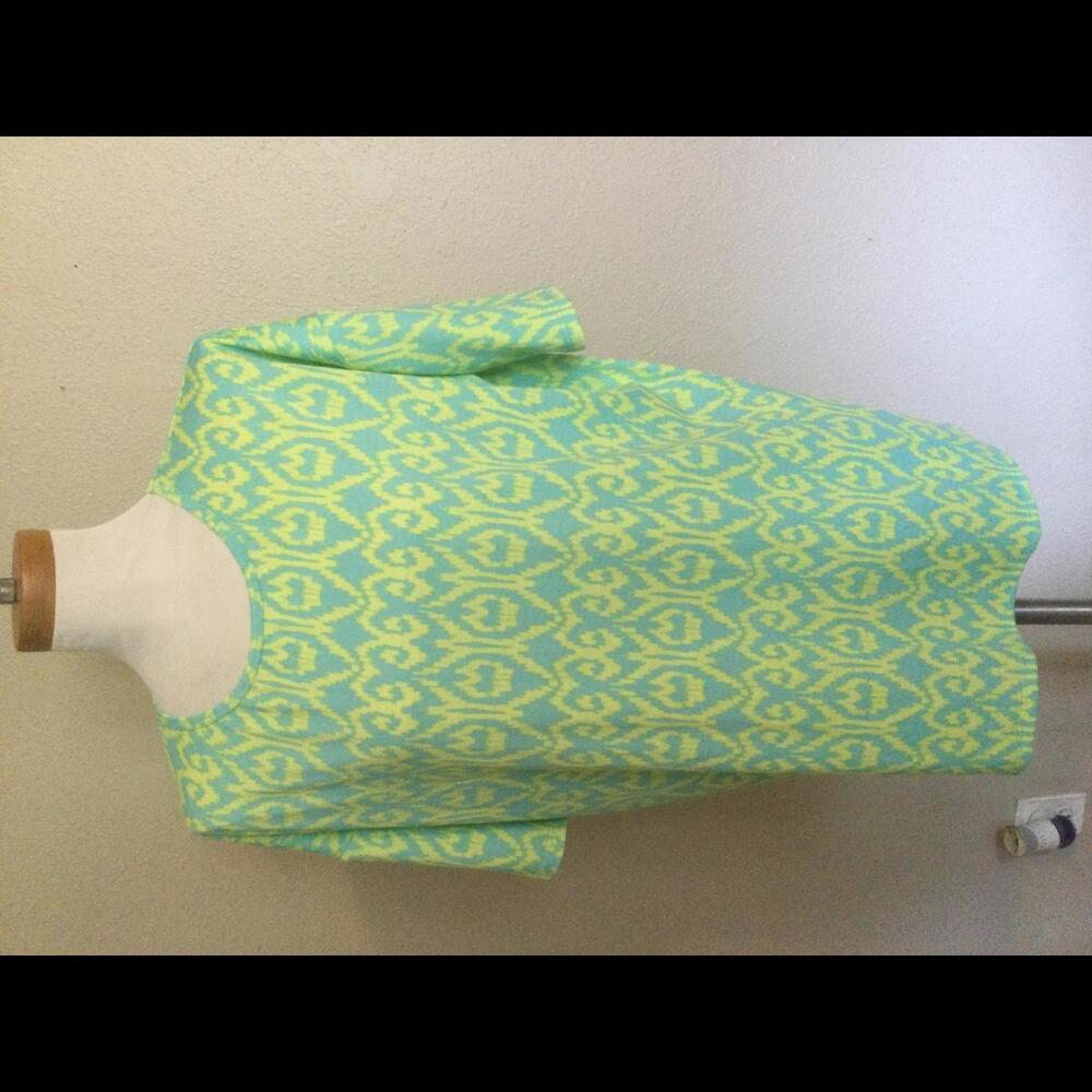 Lularoe - S - Irma - NWT - Blue & Yellow